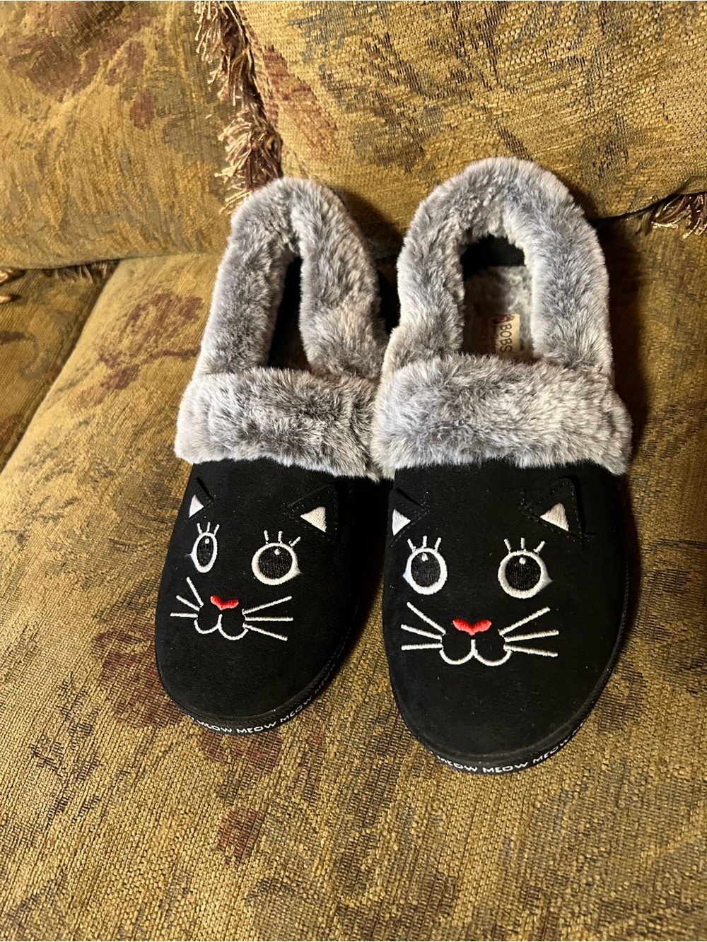 Women's BOBS for Cats Too Cozy Meow Pajamas Slipper Shoes from Finish Line 9